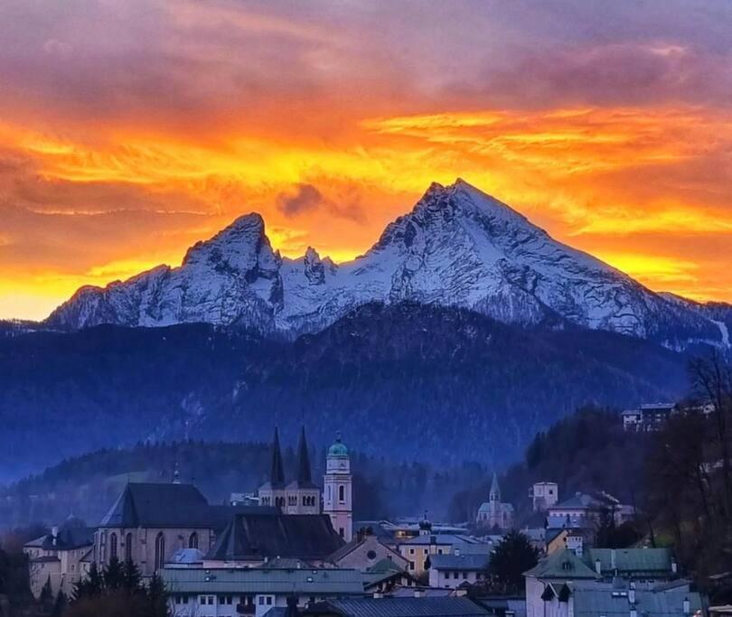 Neues Ruhiges Apartment, Bergblick, Stellplatz Bischofswiesen Bagian luar foto